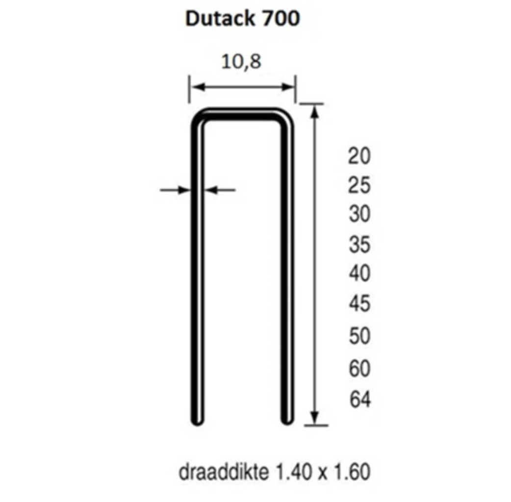 Dutack Fasteners Dutack Nieten 750 50 mm verzinkt 5000 stuks - 5056044