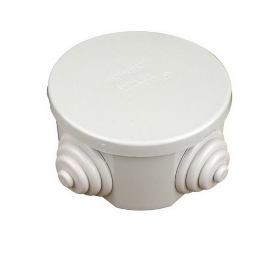 Gewiss Gewiss Universele kabeldoos rond met tule - Ø65 mm - kunststof grijs - IP44 - GW 44 001