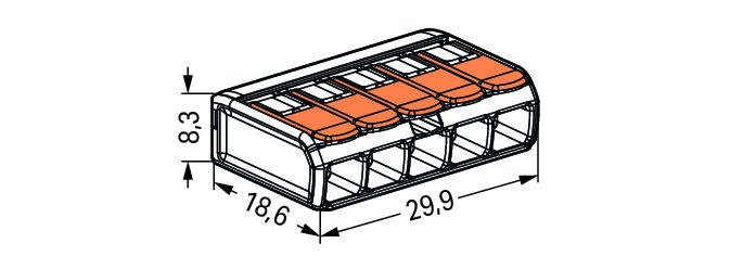 Wago BLV221412 Verbindingsklem met hendel, 2 x 0,2-4 mm2, 100 stuks :  : Klussen & gereedschap