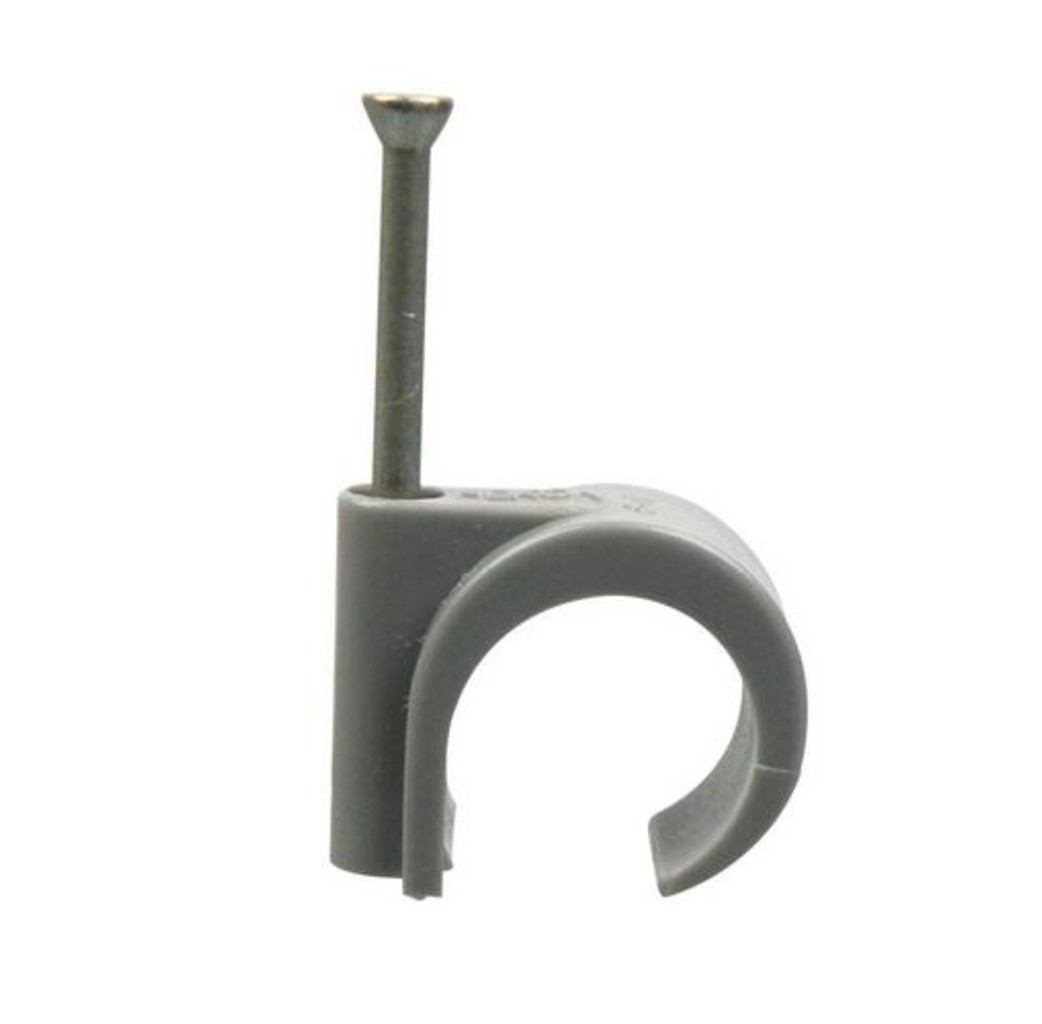 Tack Tack Universele spijkerclip - 16-19 mm - grijs - 100 stuks - 37284