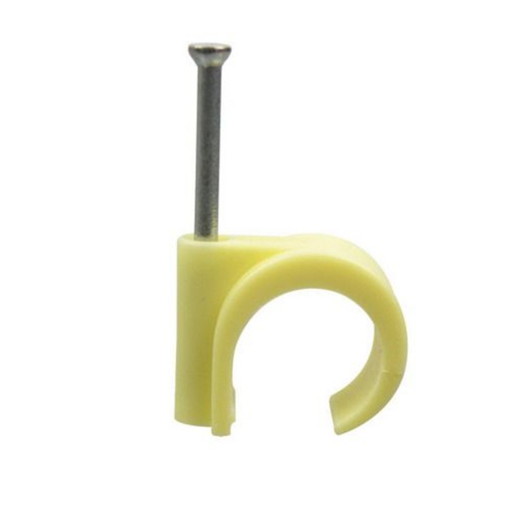 Tack Tack Universele spijkerclip - 16-19 mm - creme - 100 stuks - 37283