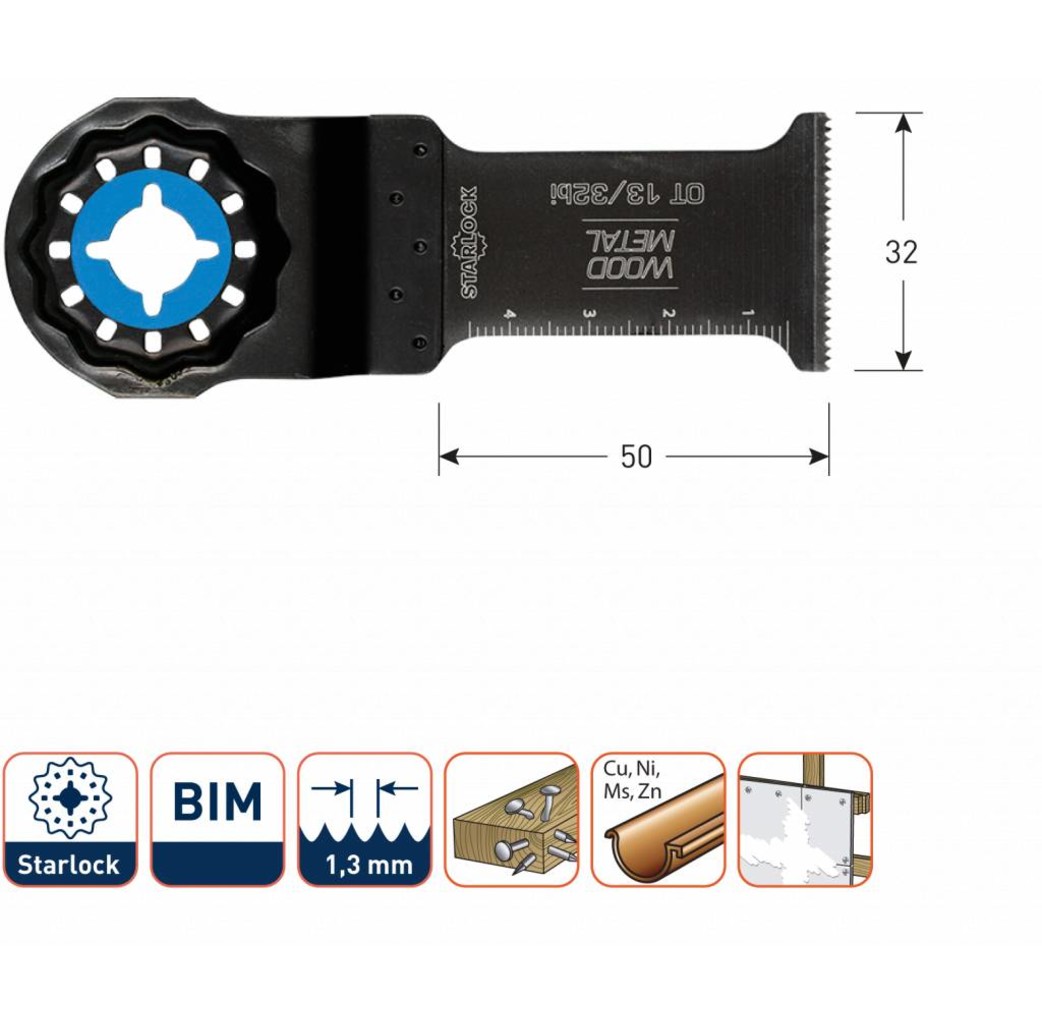 Rotec Rotec Invalzaagblad OT 13/32bi - starlock - metaal