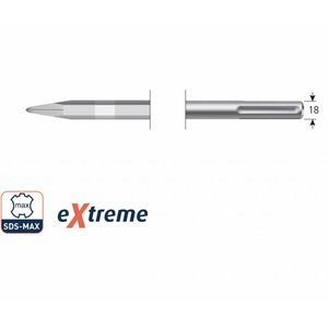 Hevu tools HEVU Puntbeitel Extreme - 280 mm - SDS-max - 215.1106 - 1