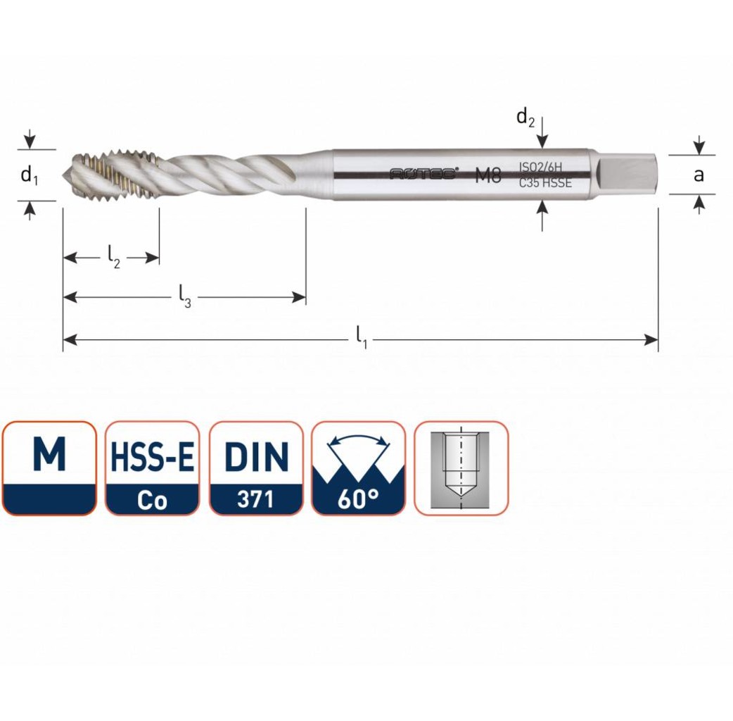 Rotec Rotec HSS-E OPTI machinetap metrisch blind M3 - M10