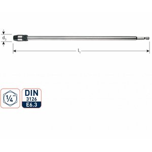 Rotec Rotec Verlengstuk voor speedboor 300 mm - 230.5001 - 1