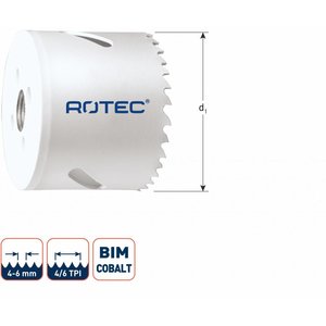 Rotec Rotec BiMCo Gatzaag normaalvertand (4/6) - Ø14 t/m Ø210 mm - 0