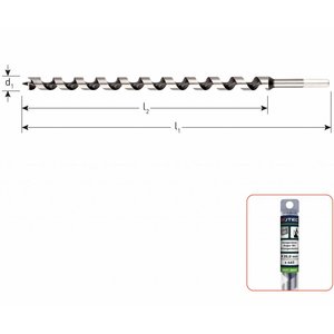 Rotec Rotec Slangenboor silver-line in koker - 6 - 32 mm - 0