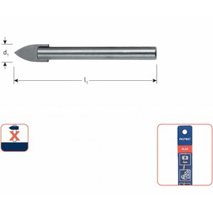 Rotec Rotec Glasboor - Ø3 t/m Ø12 mm - 0