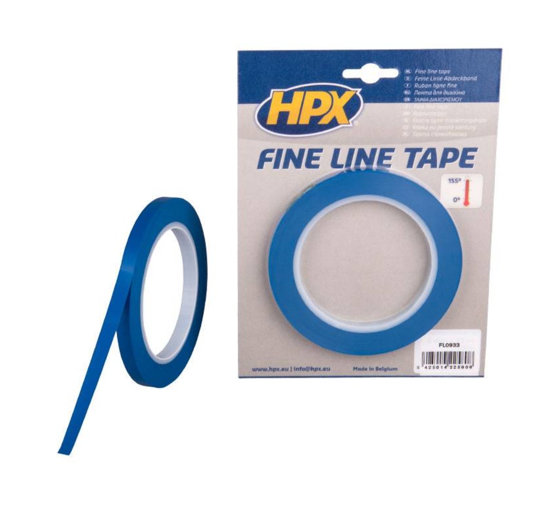 HPX tapes HPX Fine line afplaktape - lineerband - 9 mm x 33 m blauw - FL0933