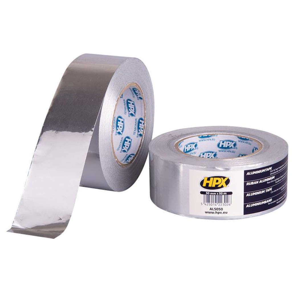 HPX tapes HPX ALU aluminium tape - 50 meter - AL5050 / AL7550