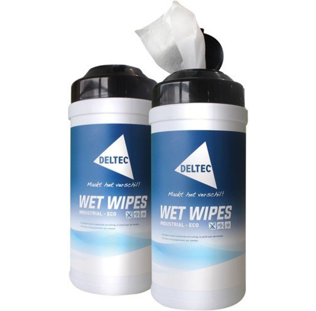 Deltec Deltec Wet Wipes tube - poetsdoekjes - 100 stuks