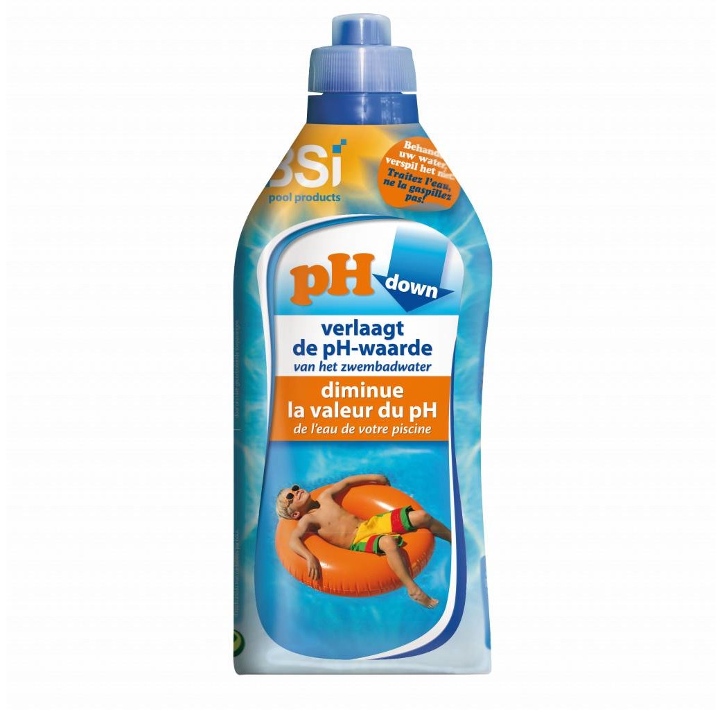 BSI Pool & Spa care BSI pH down liquid - vloeibaar verlager - 1 liter - 6241