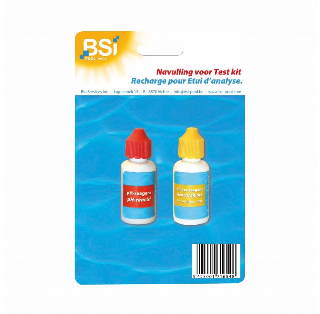 BSI Pool & Spa care BSI Navulling voor pH+CI test kit - 2 x 20 ml - 6593