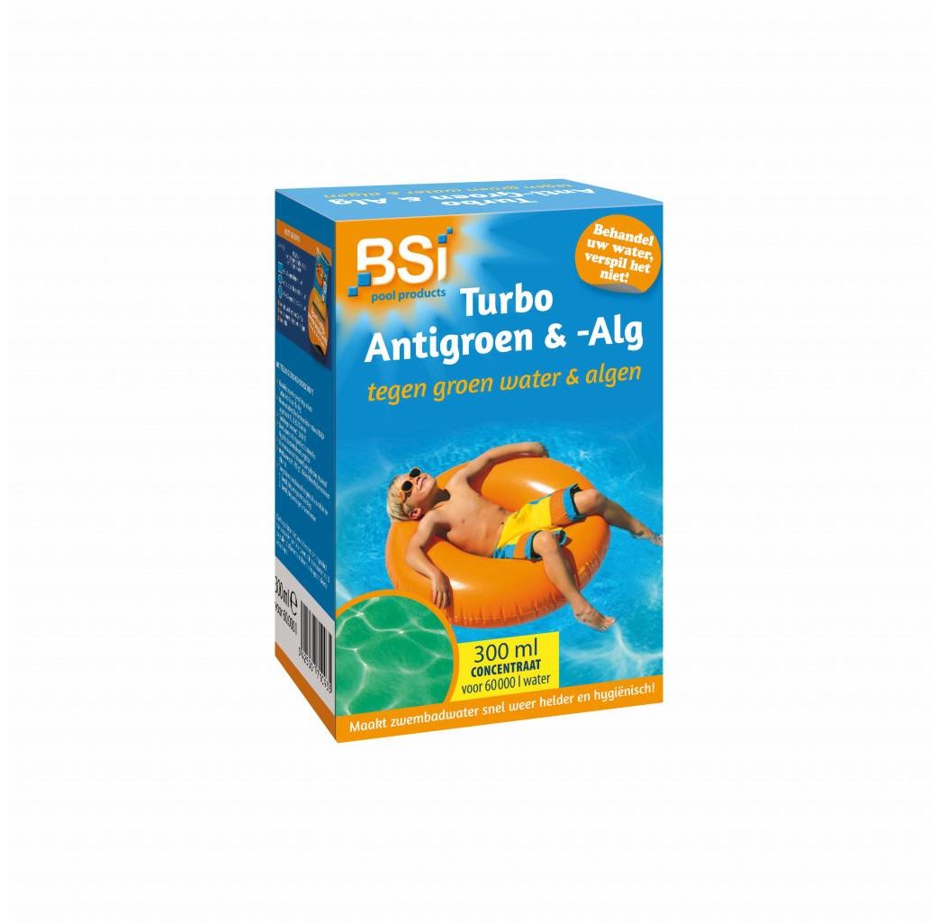 BSI Pool & Spa care BSI Turbo antigroen en -alg concentraat voor zwembad - 300 ml - 0935