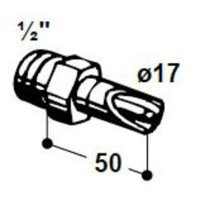 Suevia Suevia Bijtnippel INOX 1/2" - model 304 - 180.0304 - 1