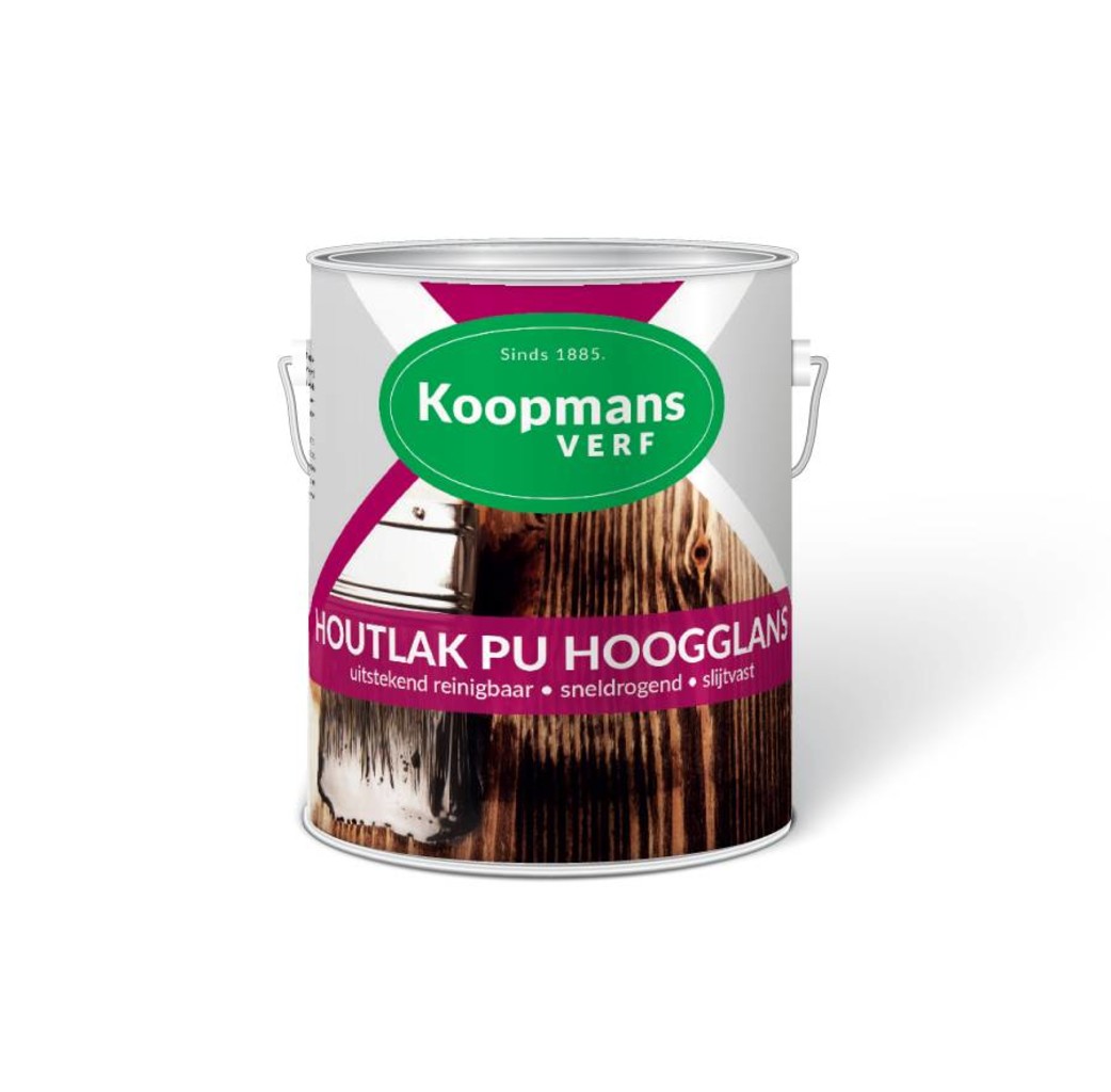 Koopmans Koopmans Houtlak PU Hoogglans blank 250ML/ 750ML/ 2,5 Liter