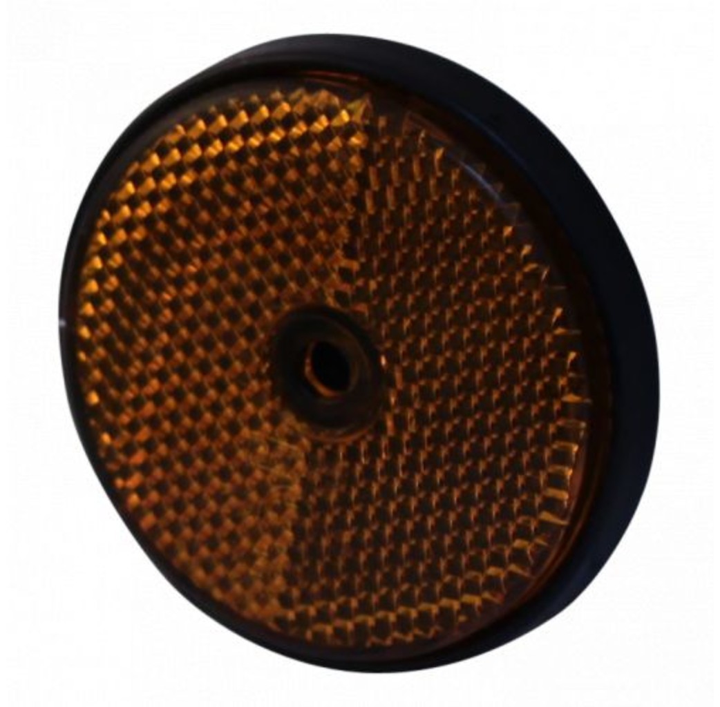 Radex Radex Reflector oranje - Ø61 mm - opschroefbaar