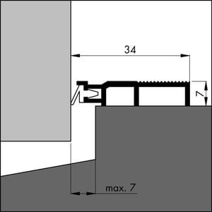 Ellen Ellen ARP 5 Slijtdorpel (dorpel dicht) - aluminium - 100 cm - 020700261 - 1