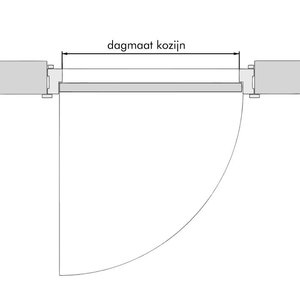 Ellen EllenMatic Elegance Cassette (opbouw) - 100 cm - aluminium - 208000010 - 2