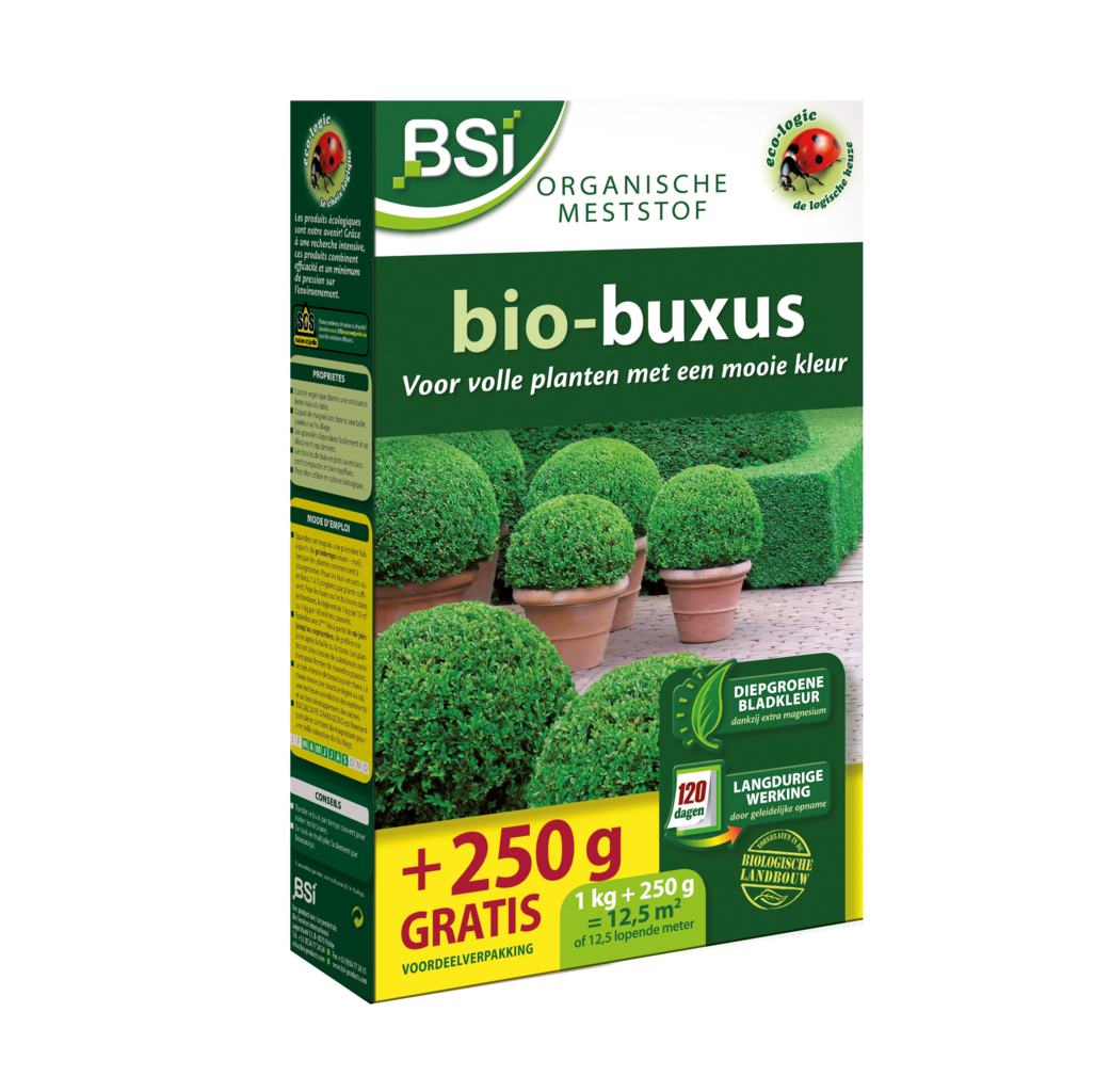 BSI Home & Garden care BSI Bio-buxus meststof - 1,25 kg / 12,5 m² - 20379