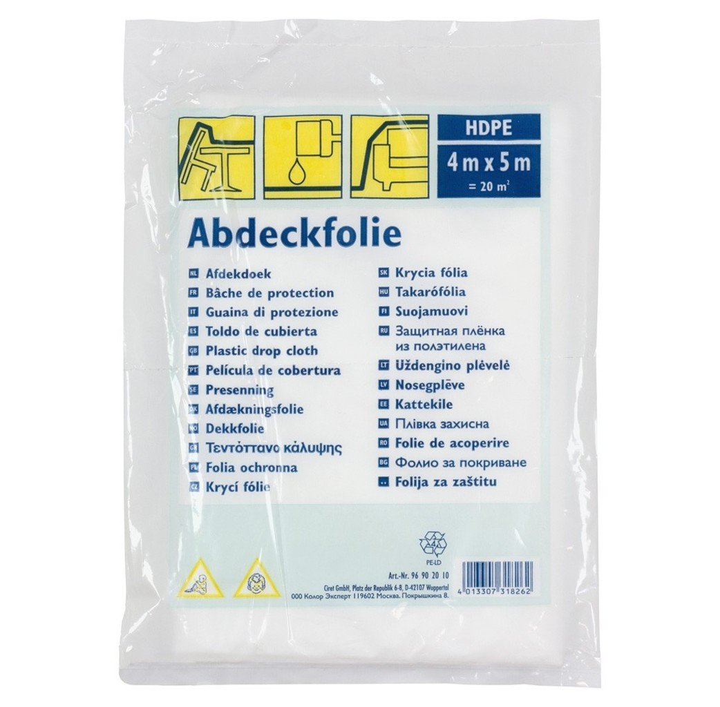 Color Expert Color Expert Afdekfolie HDPE 0,005 mm - 4x5 meter (20m²) - dun - 96902010