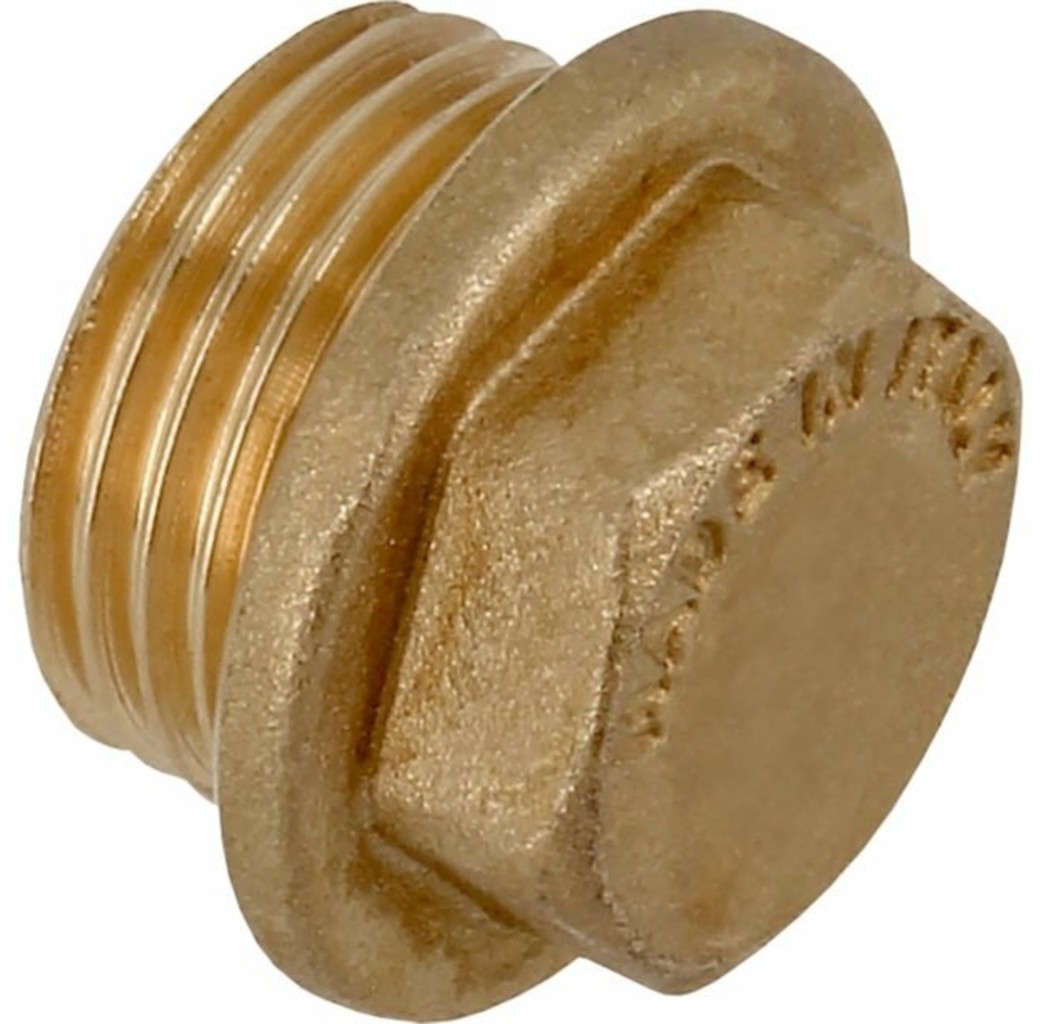 Bonfix Bonfix 81070 Messing Plug met zeskant 1/2" - buitendraad