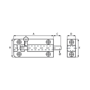 Dulimex Dulimex Profielgrendel 25 mm - messing gepolijst - 1