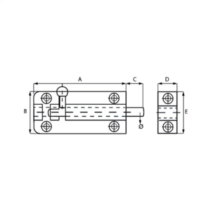 Dulimex Dulimex Profielgrendel 25 mm - aluminium geanodiseerd - 1