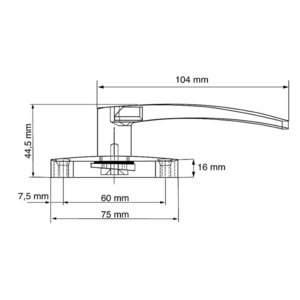 Dulimex Dulimex Raamboompje standaard met nok - F1 aluminium - 2