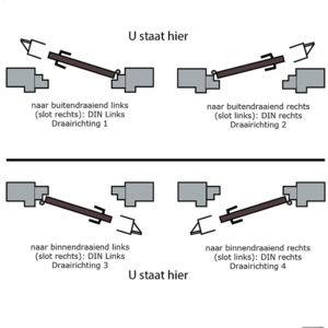 Dulimex Dulimex Raamboompje standaard met nok - RVS finish - 3