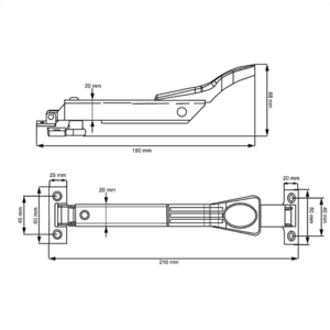 Dulimex Dulimex Raamuitzetter wegdraaibaar - RVS antraciet - RUZ-W-010SS - 1