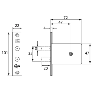 Dulimex Dulimex Insteek bijzetsloten DSKG 8 serie  SKG**® - 1