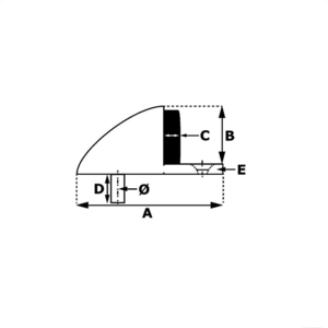 Dulimex Dulimex Deurstopper met inliggend buffer - RVS - DST V ZB 45SF - 1