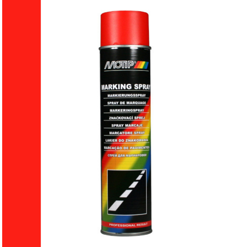 Motip Motip Markeringsspray - rood - 600 ml - 000029