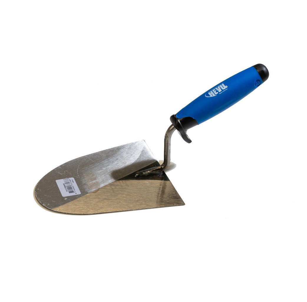 Hevu tools HEVU Metseltroffel Arnhems model 180 mm - rechts - staal gehard - 2K-softgrip handvat