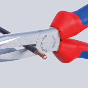 Knipex Knipex 26 12 200 Telefoontang recht - 200 mm - gepolijste kop - 2