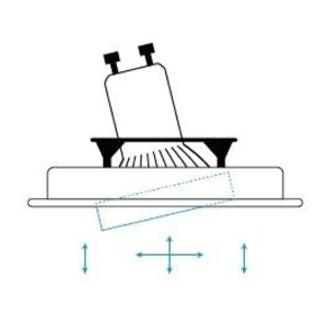 Tronix Tronix 148-559 Inbouwspot vierkant - kantelbaar - aluminium - 1