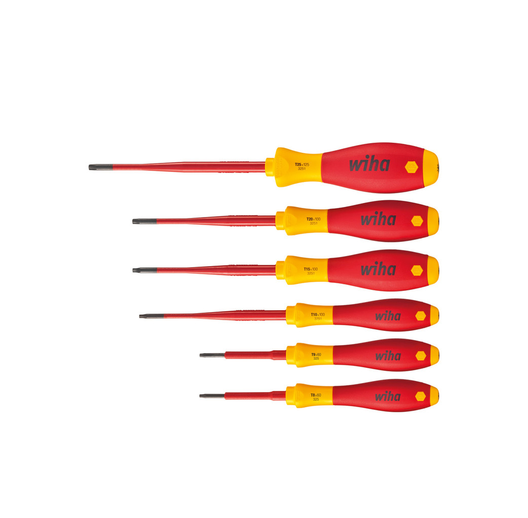 Wiha Wiha 3251 K6 Schroevendraaierset SoftFinish electric slimFIX Torx - 6-Delig - 41245