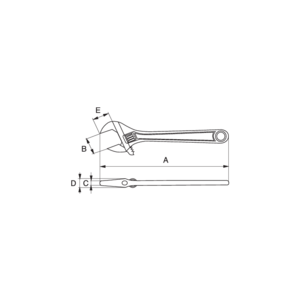 Bahco Bahco 8071 Verstelbare moersleutel - gefosfateerd - 205 mm - 27 mm - 1