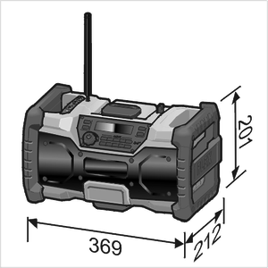 Flex powertools Flex RD 10.8/18/0/230 Bouwradio - 18V/230V - DAB+, Bluetooth - 484857 - 6