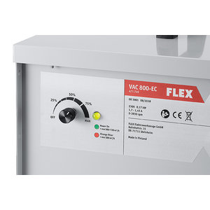 Flex powertools Flex VAC 800-EC Bouwluchtreiniger - 170 Watt - Stofklasse M/H - 477.745 - 2