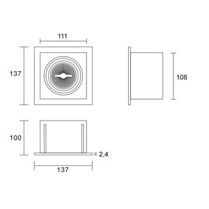 Tronix Tronix AR70 Trimless dimbare inbouwspot met lamp - wit - 148-051 - 5