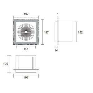 Tronix Tronix AR111 Trimless dimbare inbouwspot met lamp - zwart - 148-043 - 7