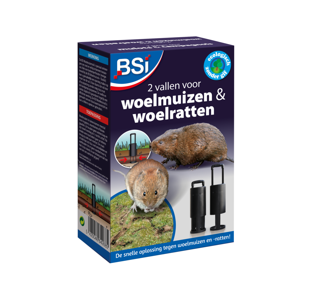 BSI Home & Garden care BSI Woelmuizen & woelratten val - 2 stuks - 64268