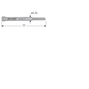 Rotec Rotec Uitwerpstift 30 mm - Ø6,34x77 mm - 545.0030 - 1