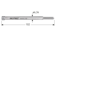 Rotec Rotec Uitwerpstift 55 mm - Ø6,34x102 mm - 545.0031 - 1