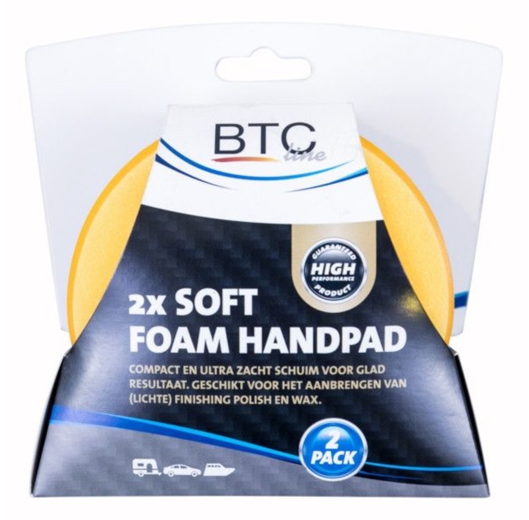 BTC BTC line Soft foam handpads - 100x30 mm - 2 stuks  - 3000016