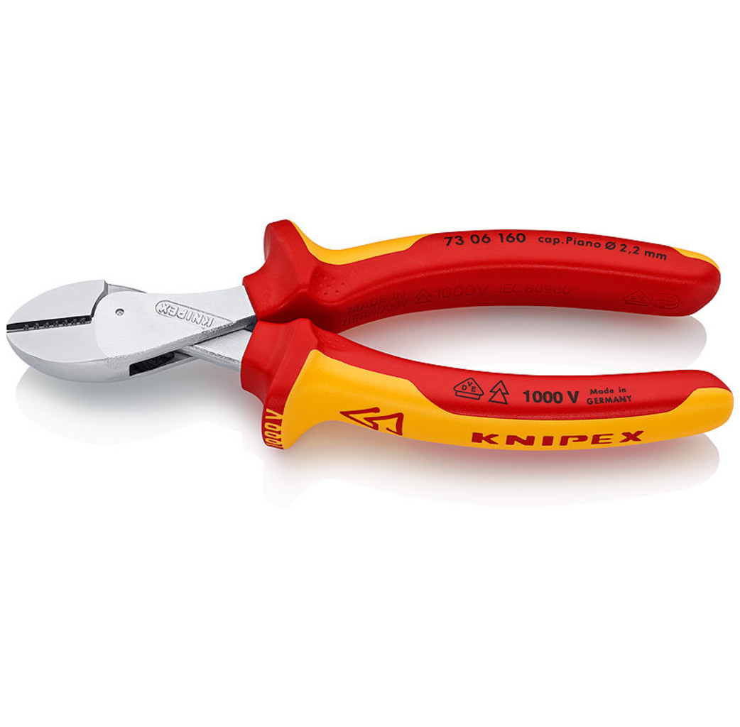 Knipex Knipex 73 06 160 X-Cut® Kracht-zijsnijtang VDE - 160 mm -1000 V - gepolijste kop