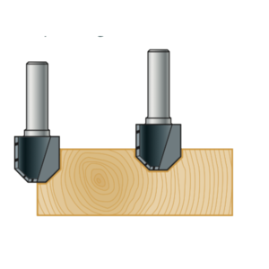 Stehle Stehle Hardmetalen Kantenfrees - fasefrees 22° - Ø12 x 42 mm - 50502263 - 1