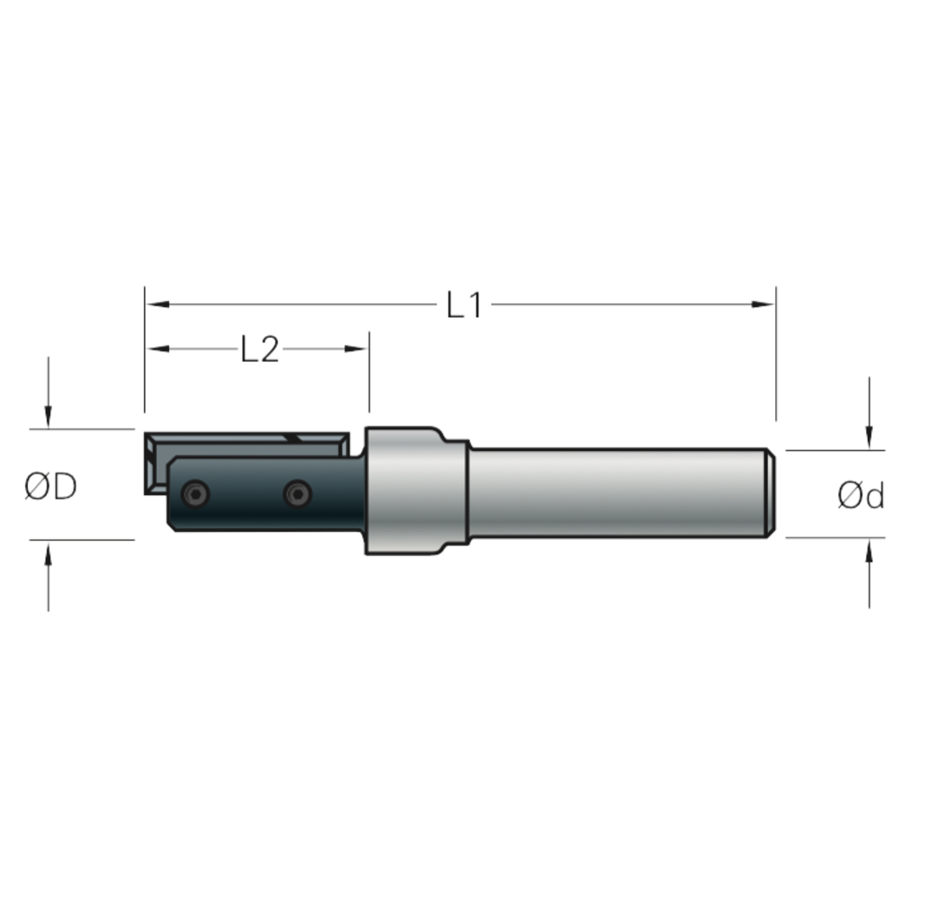 Stehle Stehle Keermessen groeffrees ondersnijdend met inboorsnede - Ø10,0 x 63 mm - 50535141